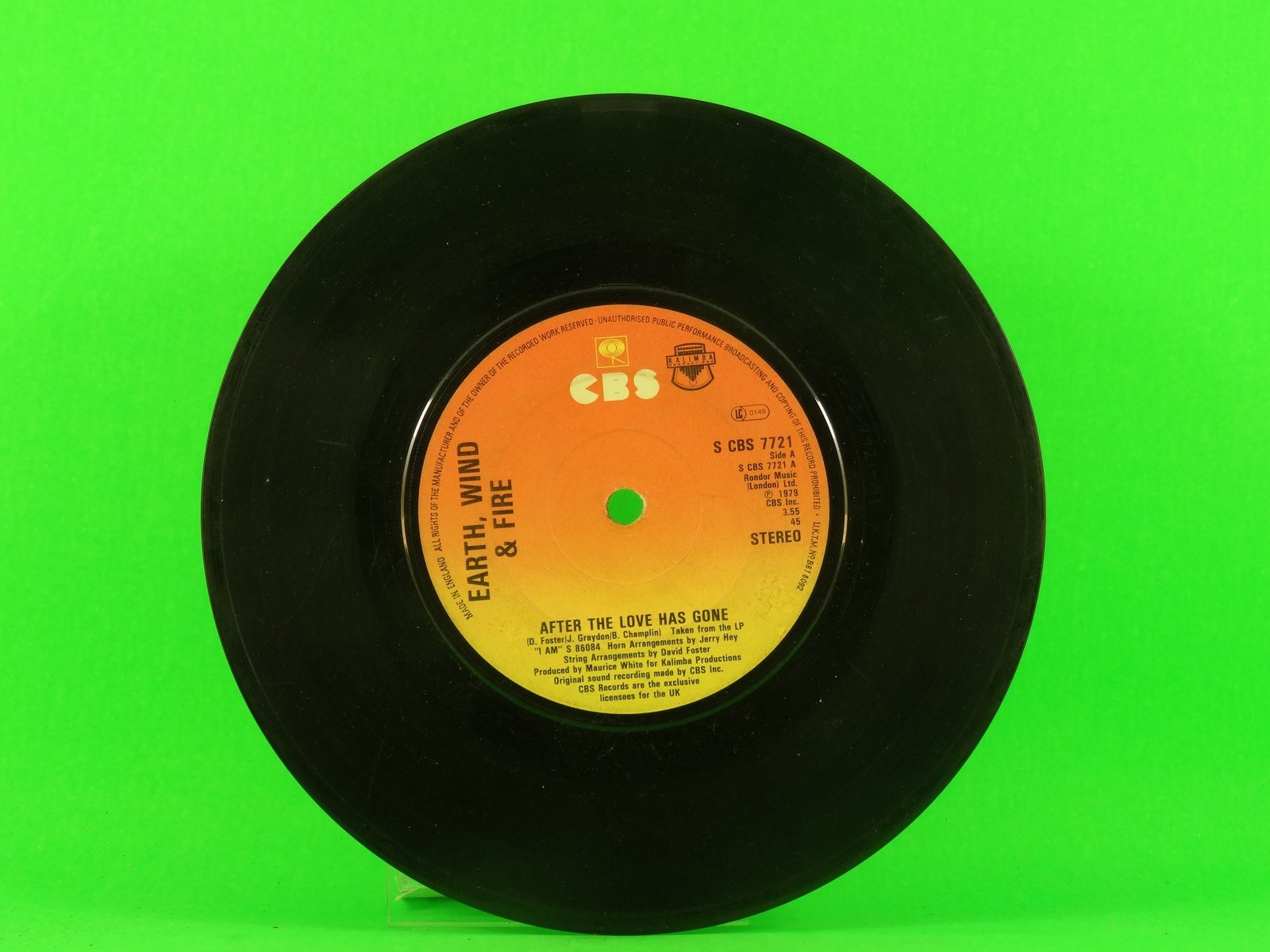 EARTH,WIND & FIRE AFTER THE LOVE HAS GONE (2) (137) 7" CBS