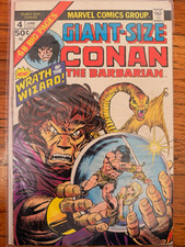 Marvel Comics Giant-Size Conan #4 (1974) Wrath of the Wizard! Bronze Age