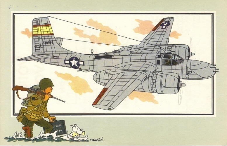 TINTIN AVIATION  39 45 Chèque 44 Voir Savoir Douglas B-26 "Invader" - 1942 - USA
