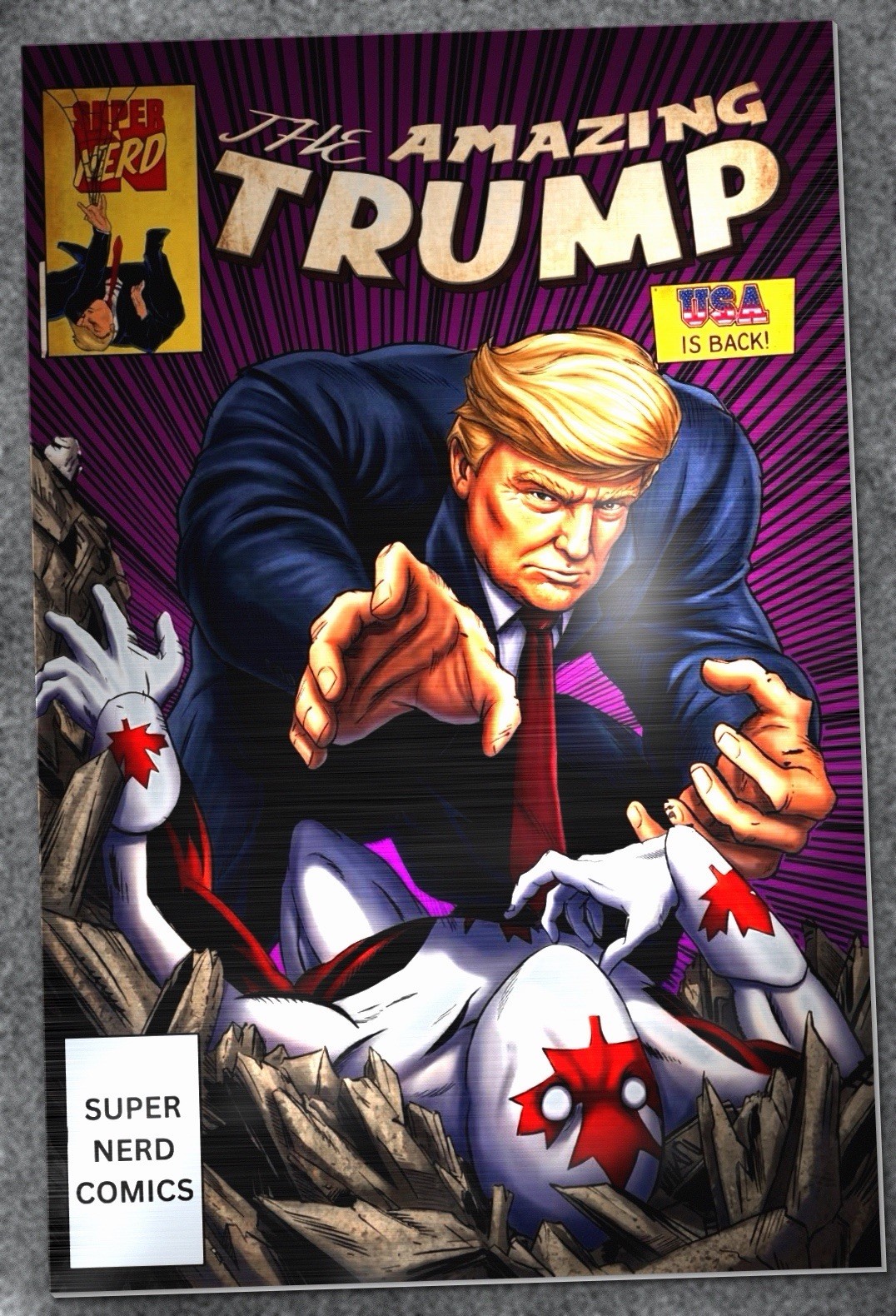 Donald Trump ASM 316 Homage Comic Silver Metal Cover Remastered Exclusive