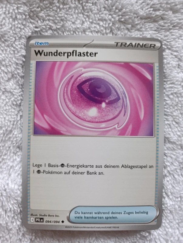 Pokémon Karte Wunderpflaster Einzelkarte Sammelkarte