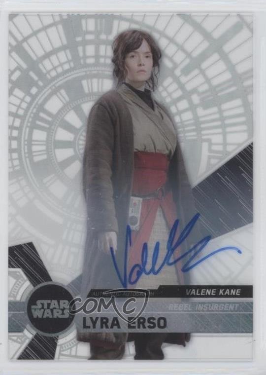2017 Topps Star Wars High Tek Rogue One Signers Valene Kane Lyra Erso Auto 0s3