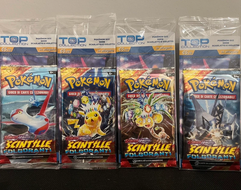 Bustina Pokémon Scintille Folgoranti sigillata ITA