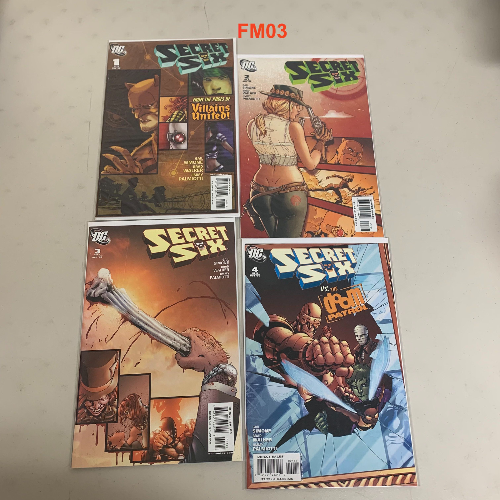 Lotto Secret Six 1 2 3 4 2006 DC VF/NM fm03