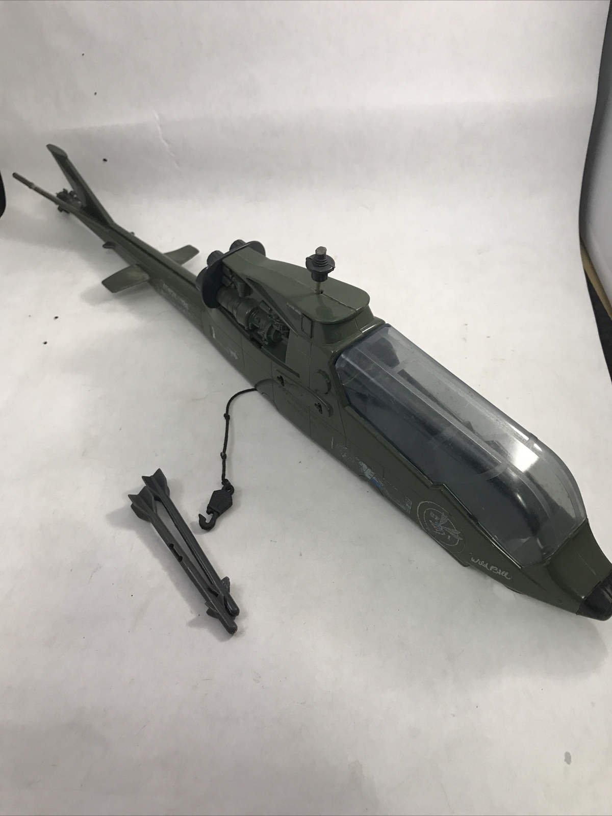 Elicottero Dragonfly Hasbro GI Joe ARAH vintage 1983 per riparazione ricambi
