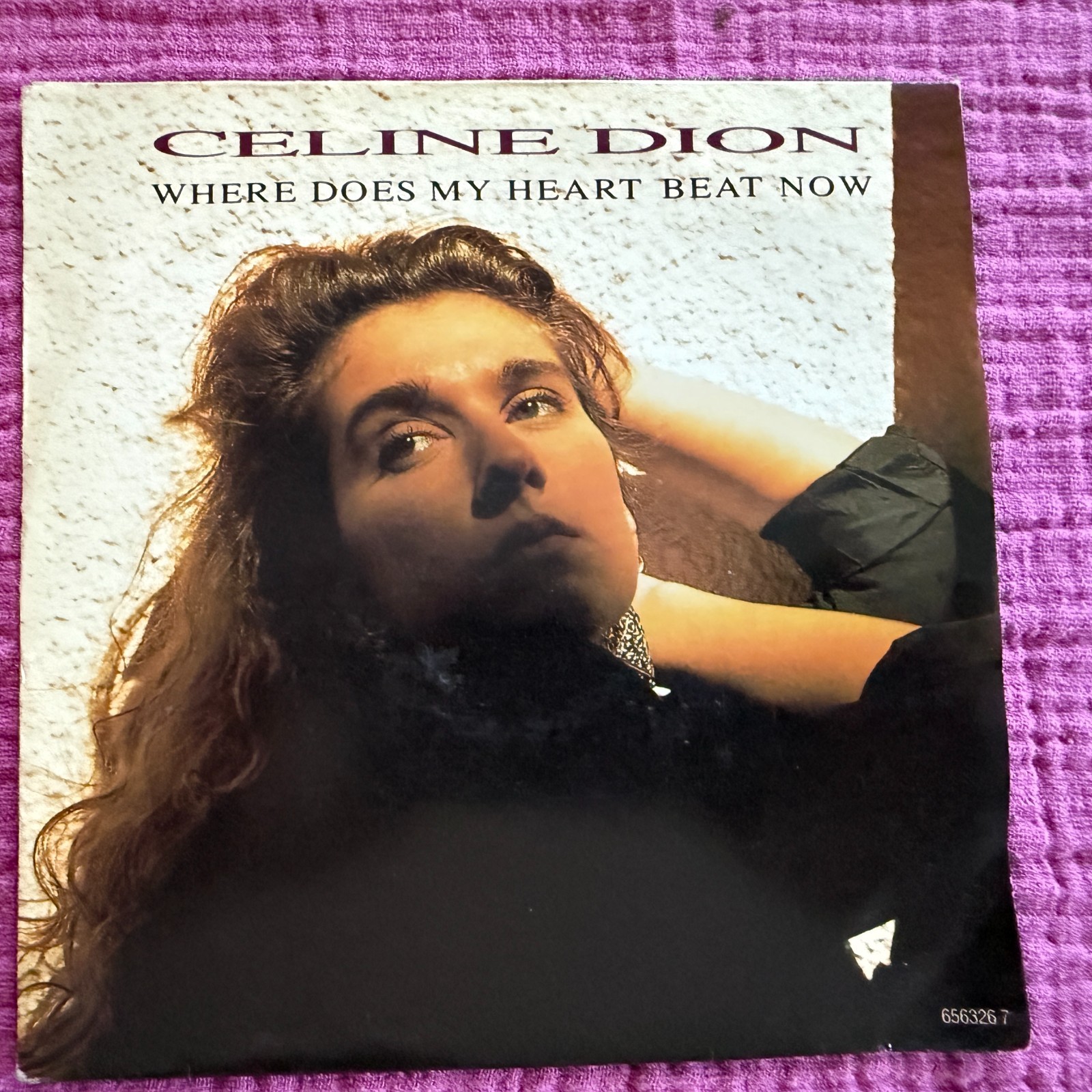 Celine Dion ‎– Where Does My Heart Beat Now - CBS ‎656326 7 - Single Vinyl 7" si