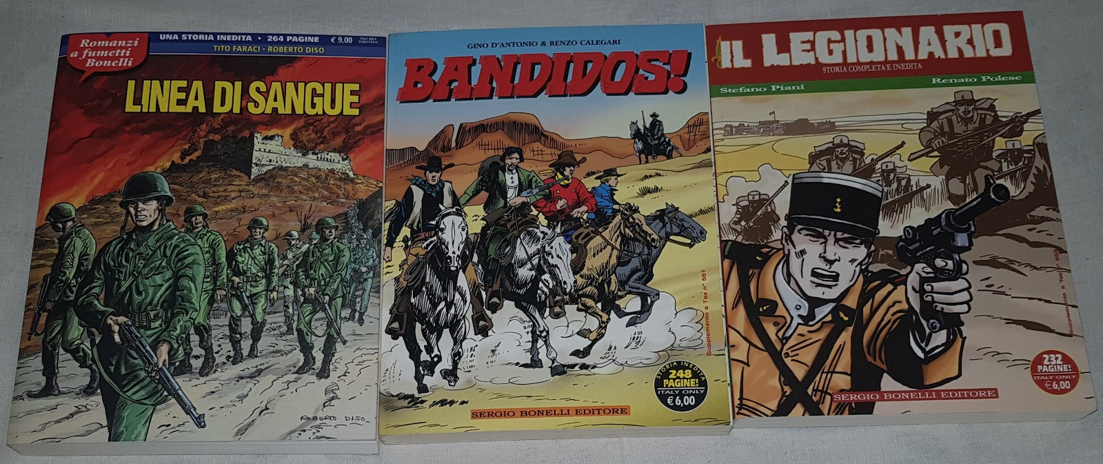 ROMANZI A FUMETTI BONELLI - lotto 3 numeri - Sergio Bonelli Editore ottimi
