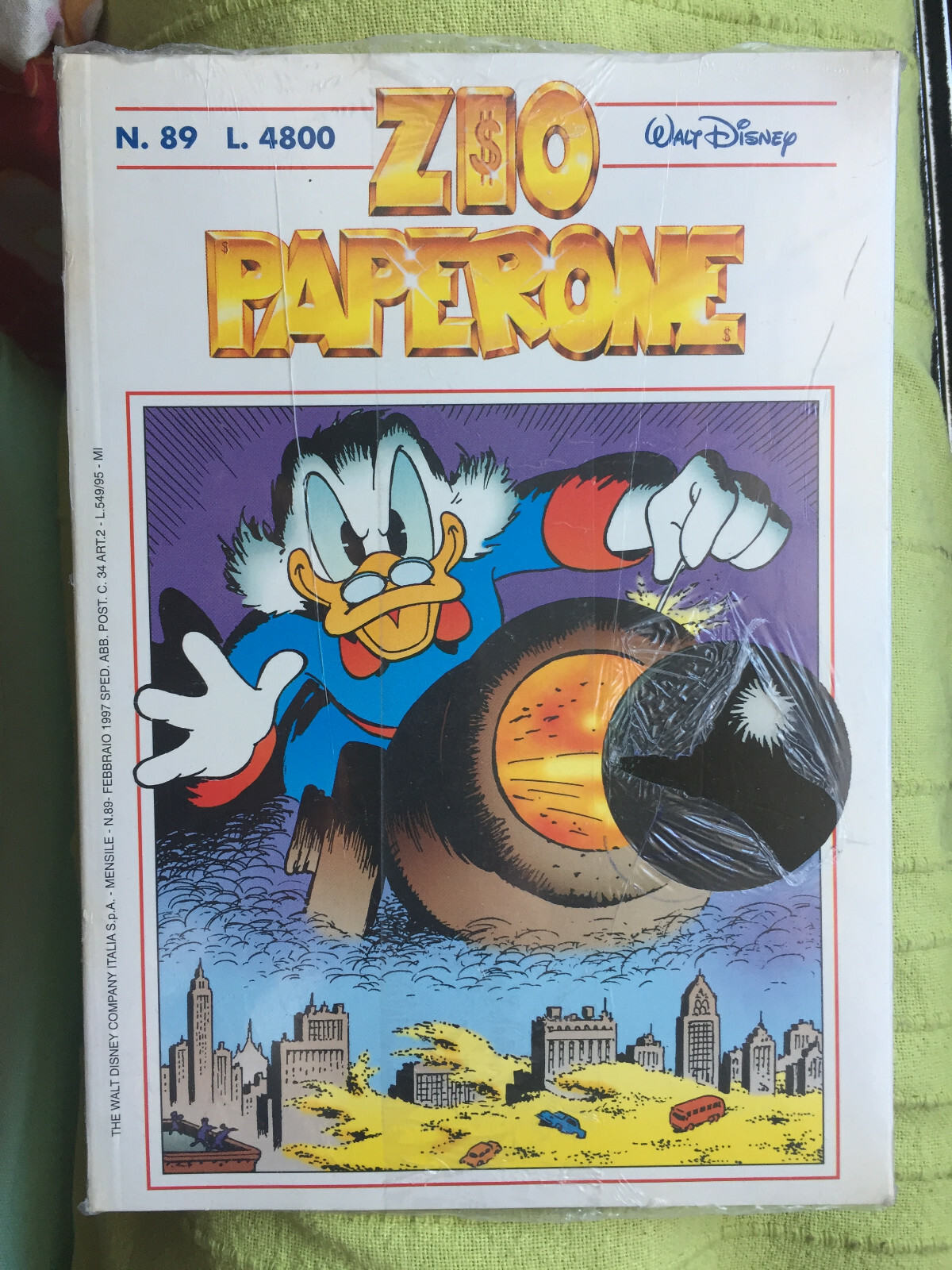 ZIO PAPERONE N° 89 - FEBBRAIO 1997, BLISTERATO, EDICOLA!
