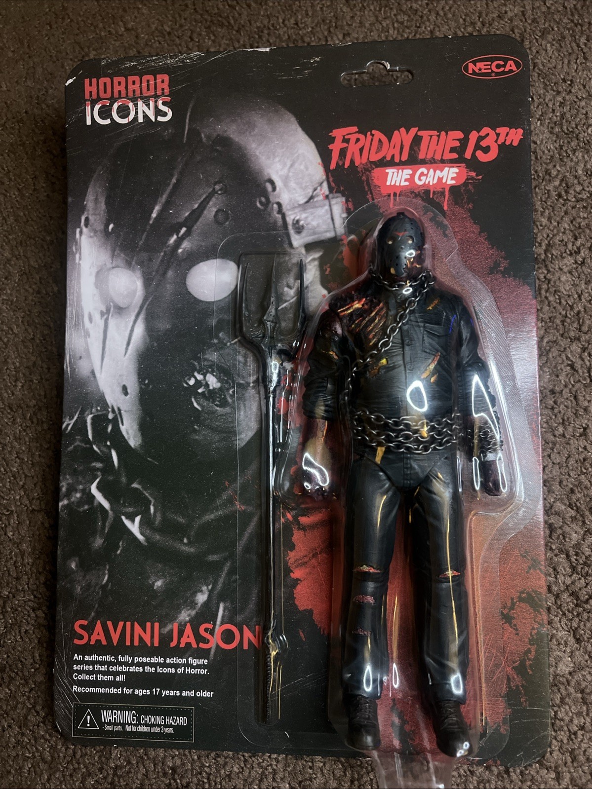 NECA Horror Icons SAVINI JASON Venerdì 13 Figura 8 pollici Completamente posabile NUOVO