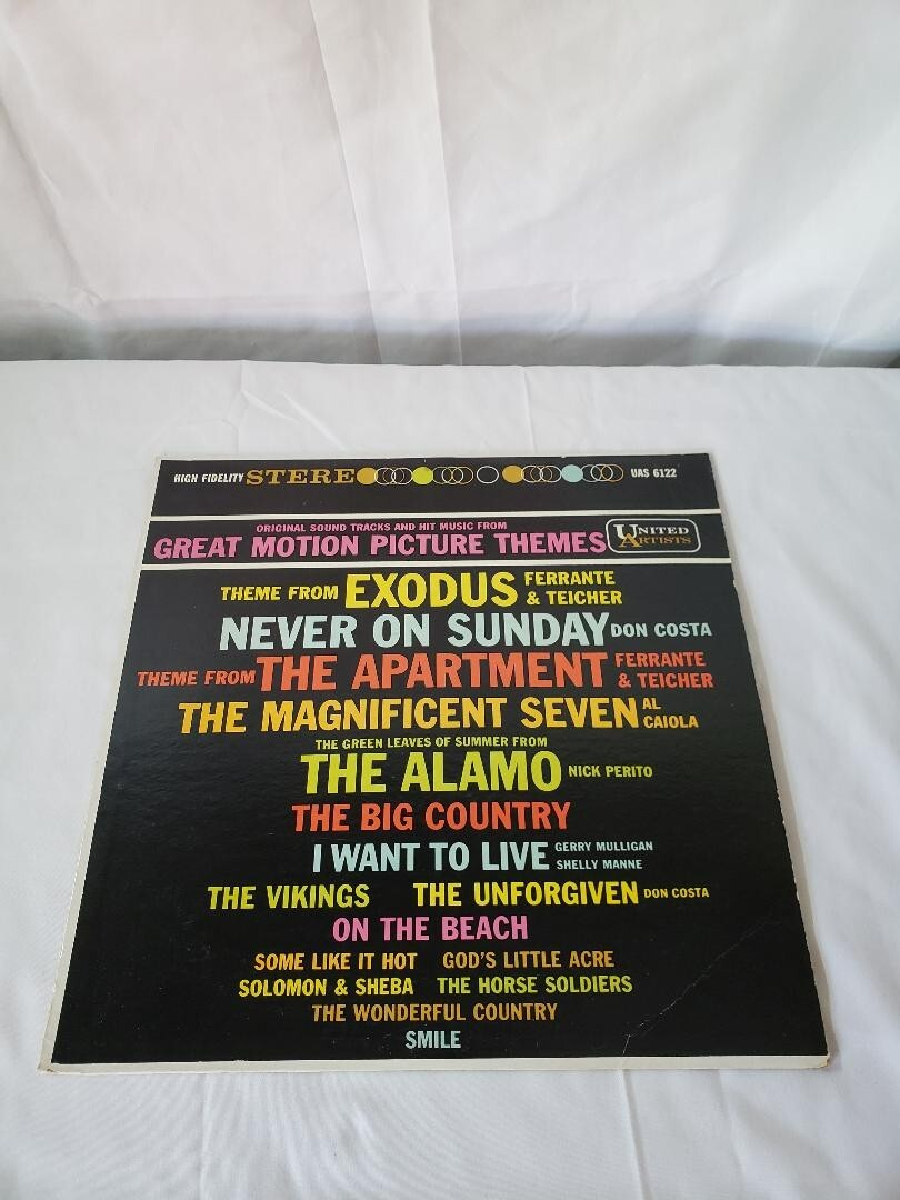 Original SoundTracks & Music from Great Motion Picture Themes ~ 1960 ~ LP ~ EX