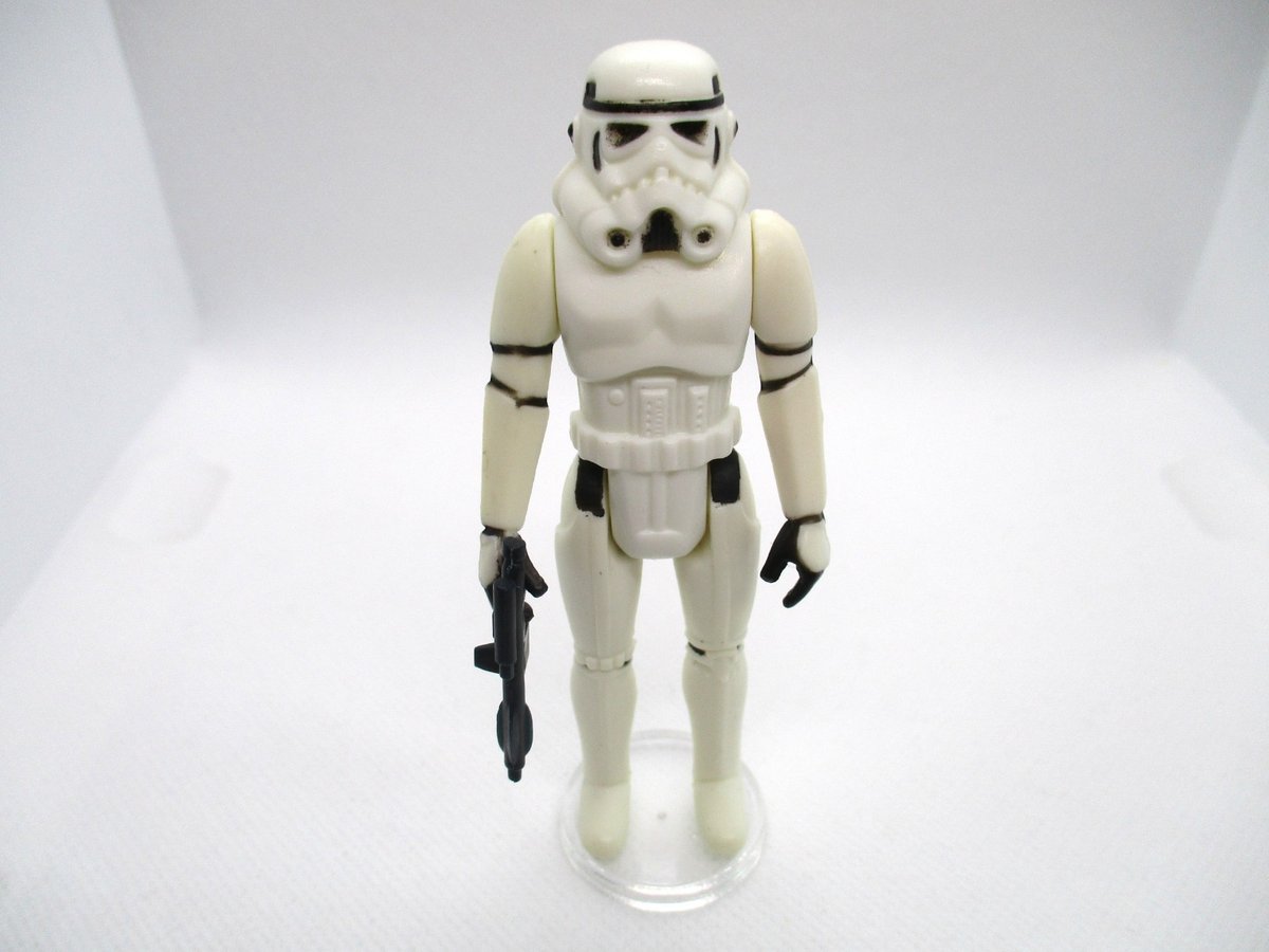VINTAGE STAR WARS STORMTROOPER CON BLASTER ORIGINALE - QUASI NUOVO DIPINTO 44.