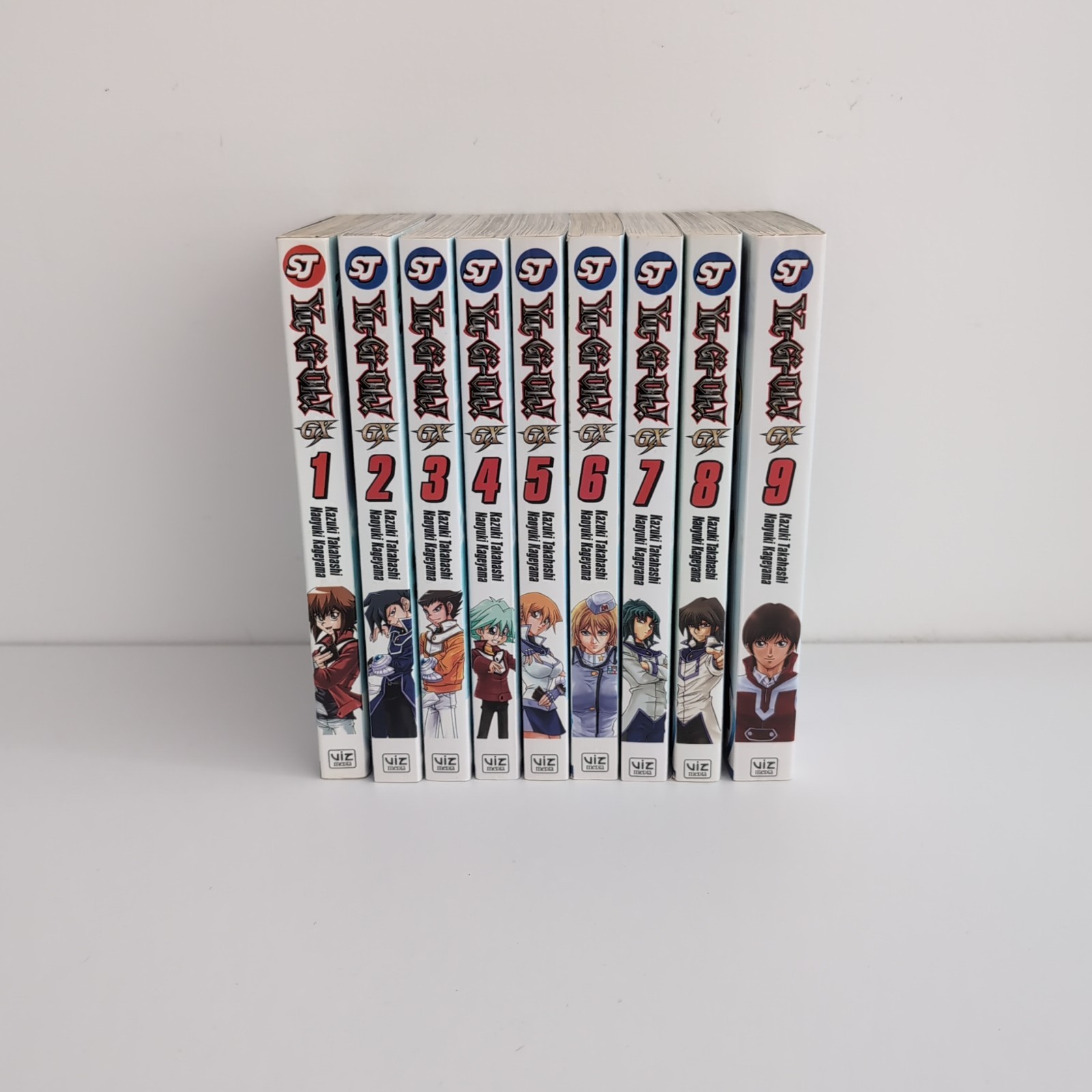 Yu-Gi-Oh Gx Volume 1 to 9 English Viz (Volume 7 & 9 with Sealed Cards)