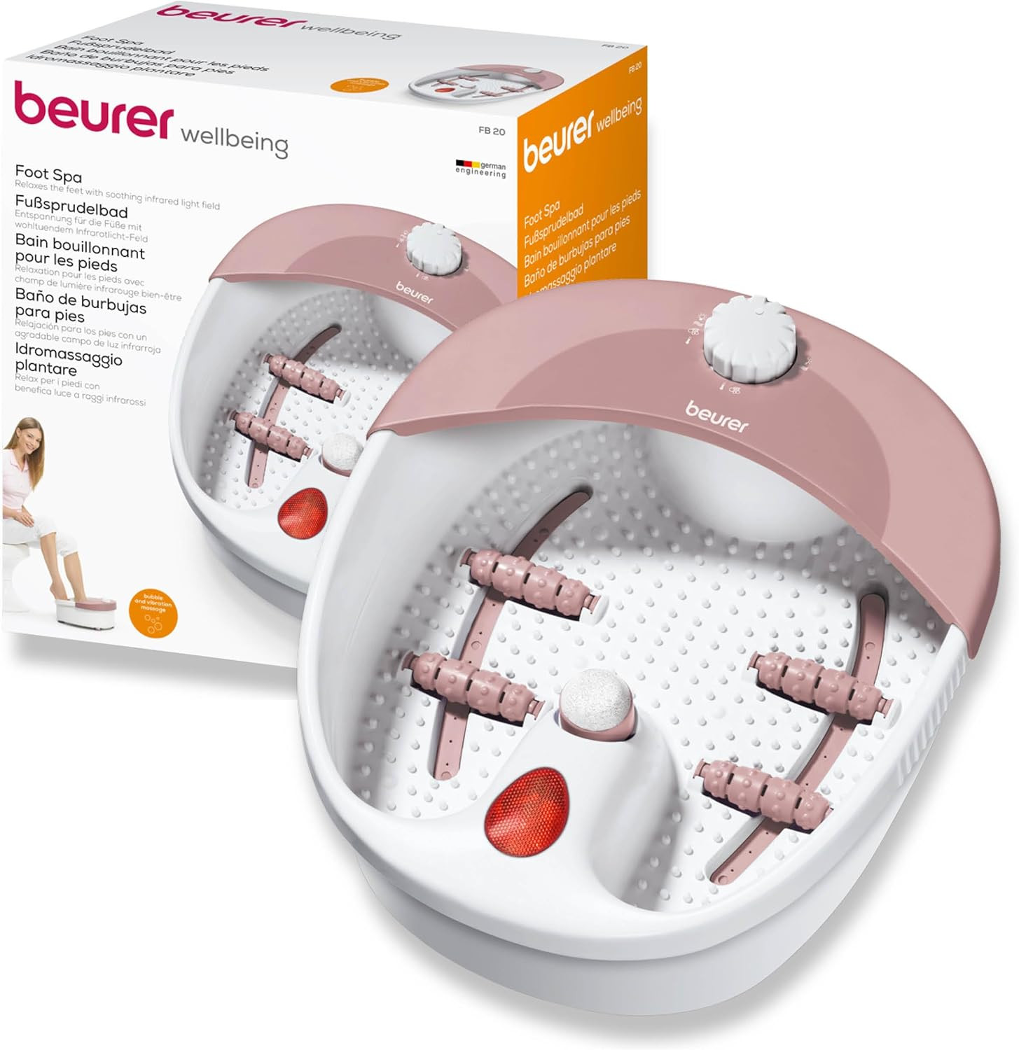 Pediluvio Con Idromassaggio Plantare E Accessori Pedicure,FB 20 Massaggio Di Ri