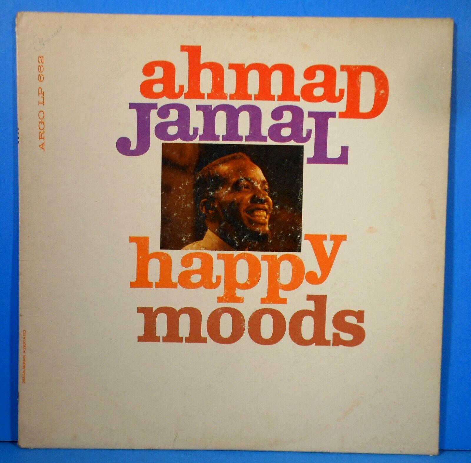 AHMAD JAMAL HAPPY MOODS LP 1960 MONO ARGO ORIGINAL PRESS NICE CONDITION VG/VG!!B