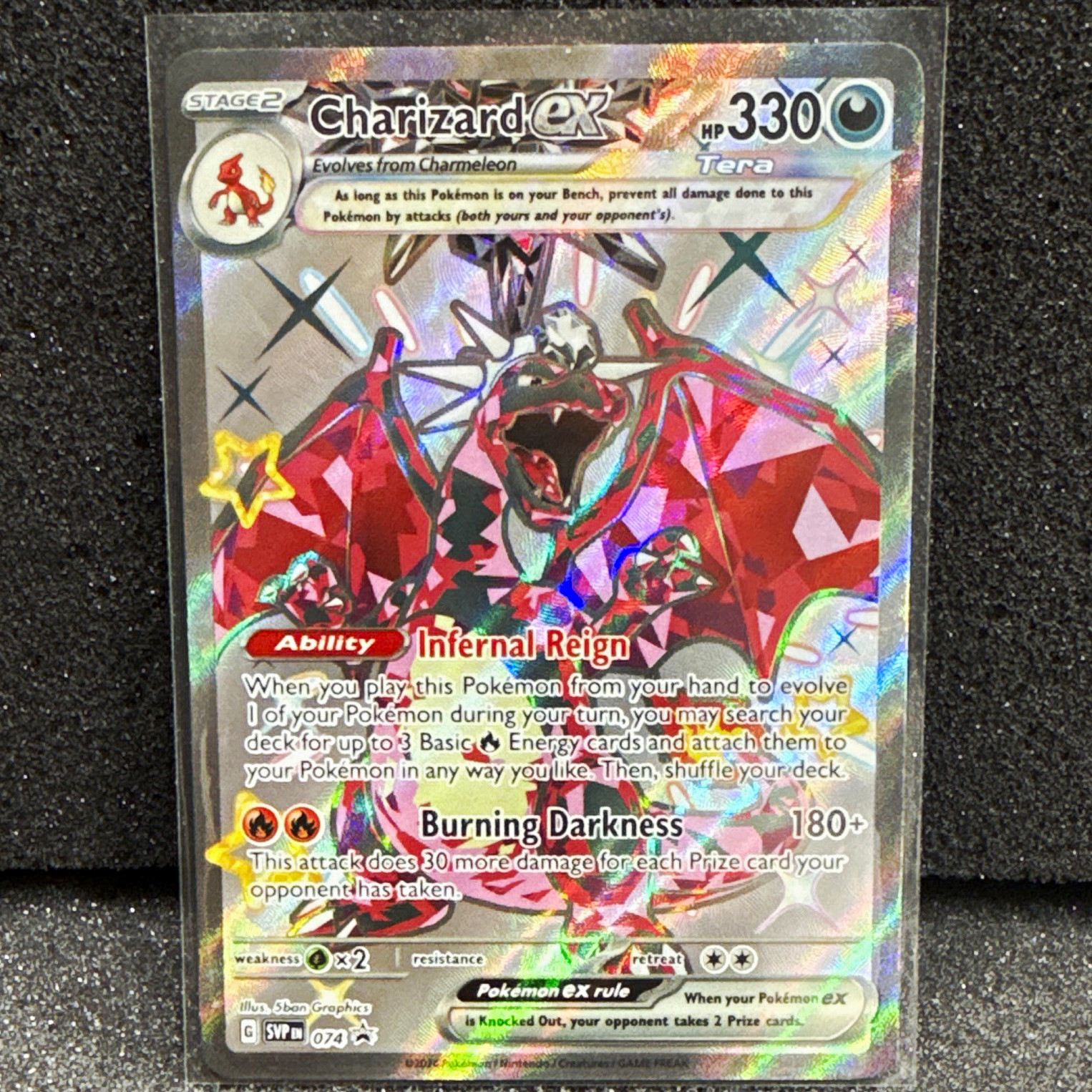 The Pokémon Company Charizard ex 074 SV Promo Full Art Holo EN 330 CV
