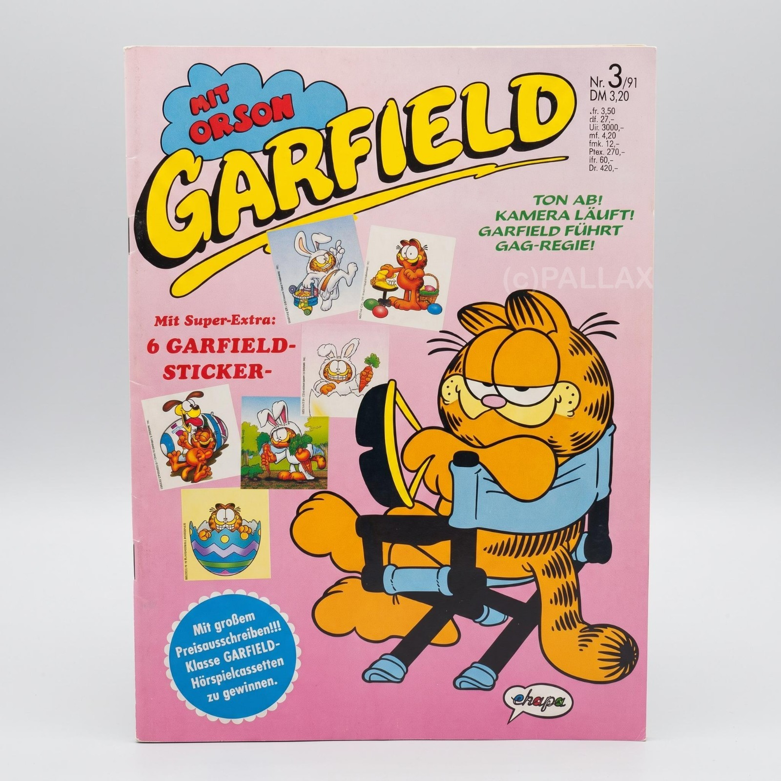 FUMETTO GARFIELD N.3/91 CON POSTER / EHAPA 1991