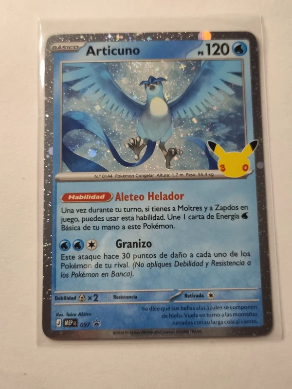 Carta Pokemon Articuno Promo 097