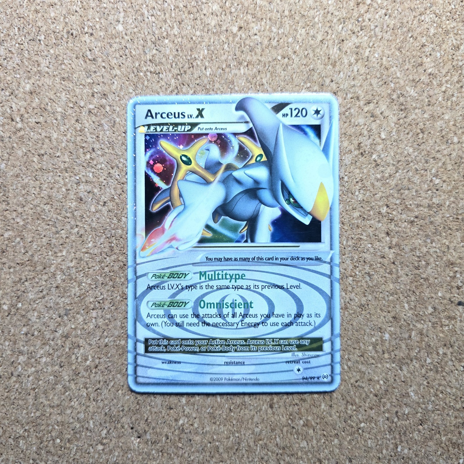 #1 Arceus Lv.X (94) Platino Arceus Ultra Rara 94/99 *FC
