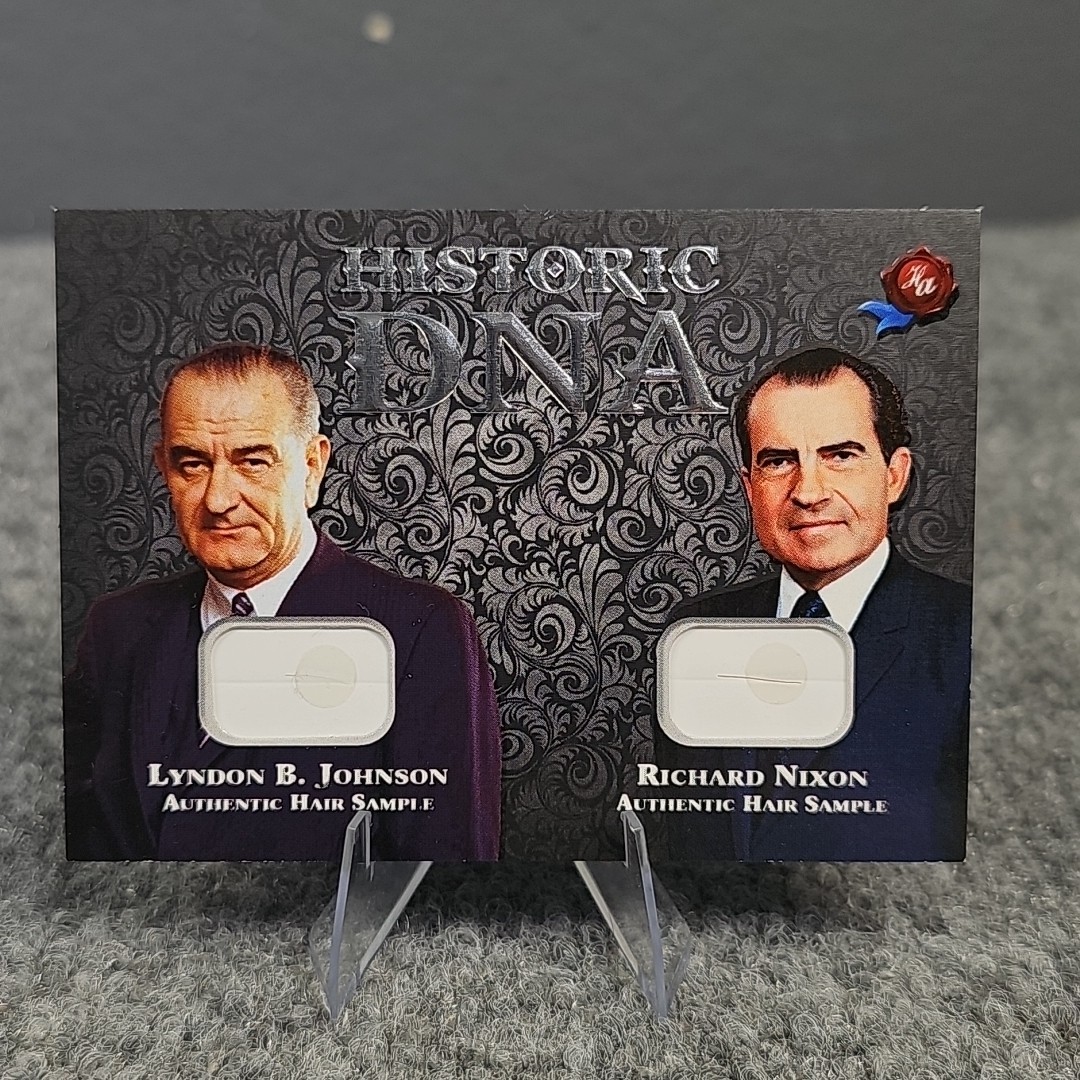 2021 Autografi storici doppio DNA: Lyndon B. Johnson & Richard Nixon 54/102