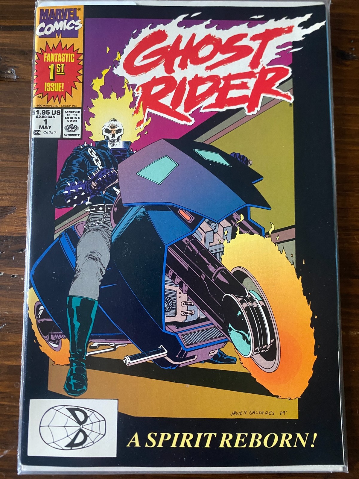 1990 GHOST RIDER #1 1° App DANNY KETCH come GHOST RIDER 9.4 NM 1° stampa
