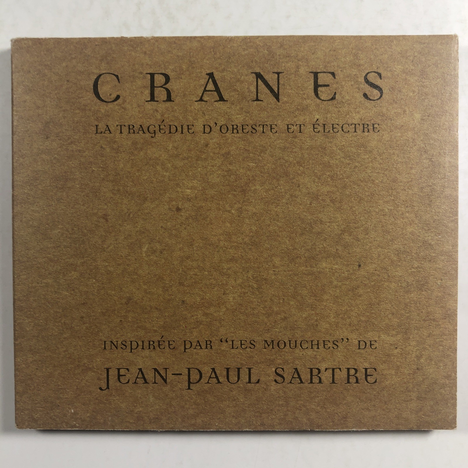 CRANES "La Tragedie D'Oreste Et Electre" Sartre Dream Pop CD Dedicated 1996