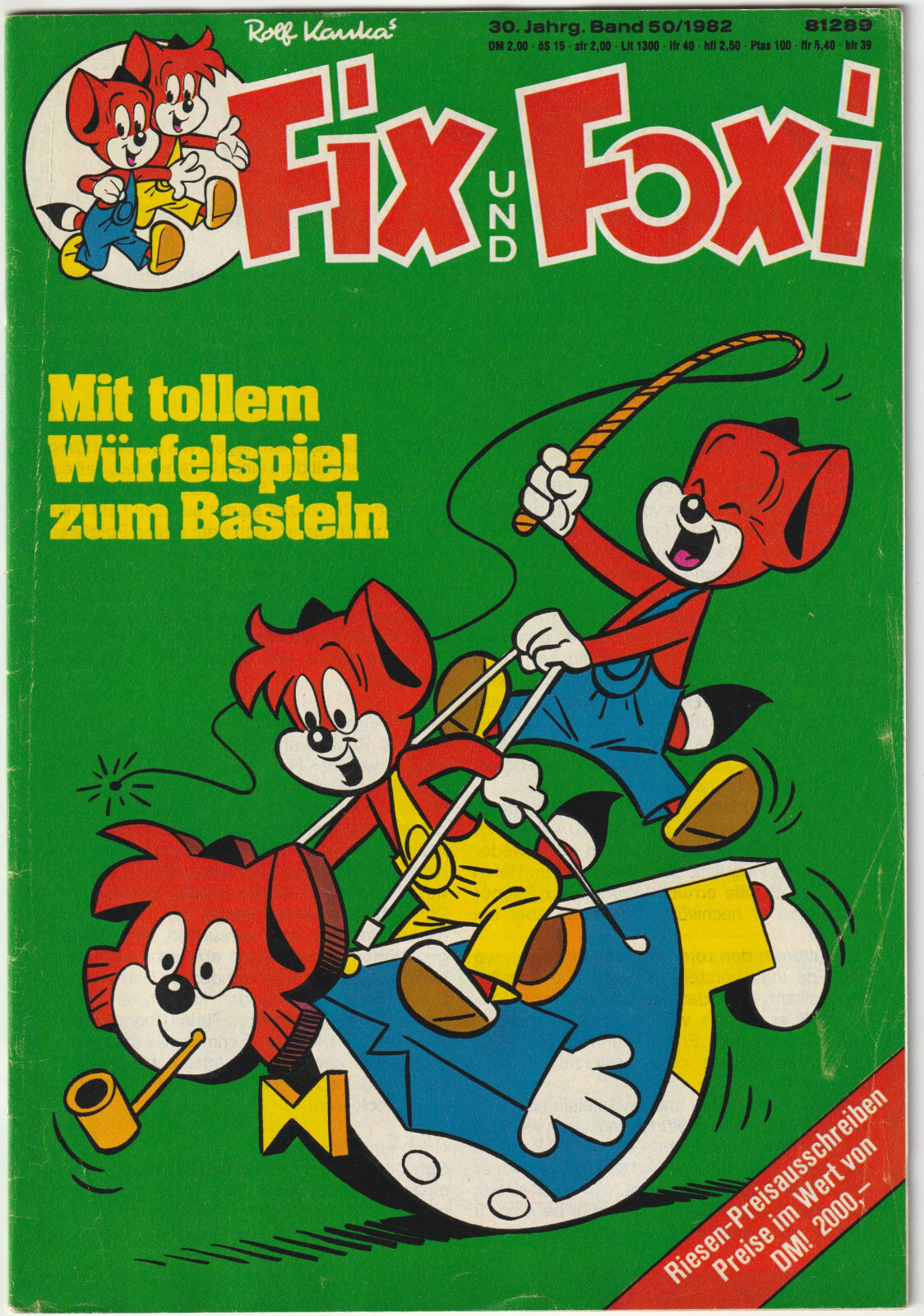 ✪ FIX & FOXI 30. Anno #50/1982 senza supplemento, Pabel Editore COMICHEFT Z1/1-