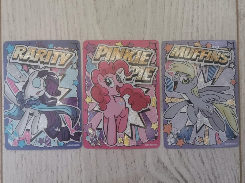 My Little Pony lot de 3 cartes