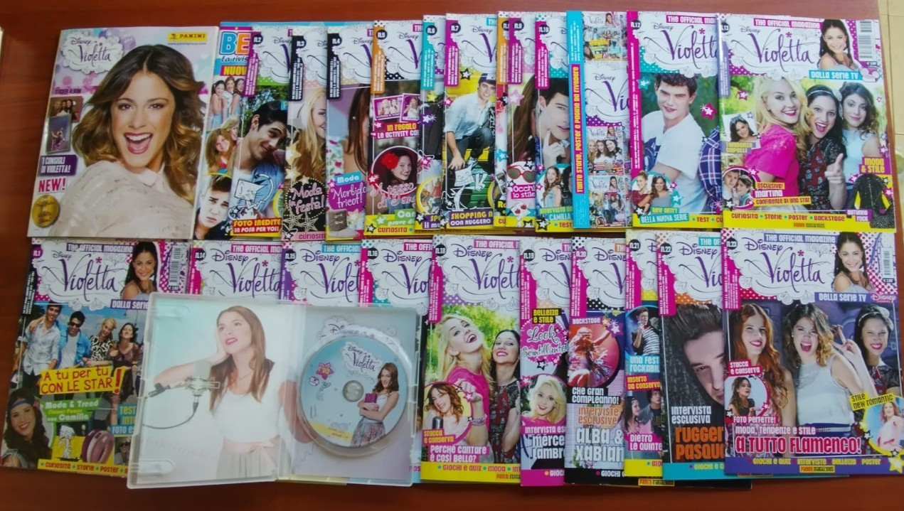 VIOLETTA THE OFFICIAL MAGAZINE 1/ 23 COMPLETA PANINI MAGAZINES 2012/2014