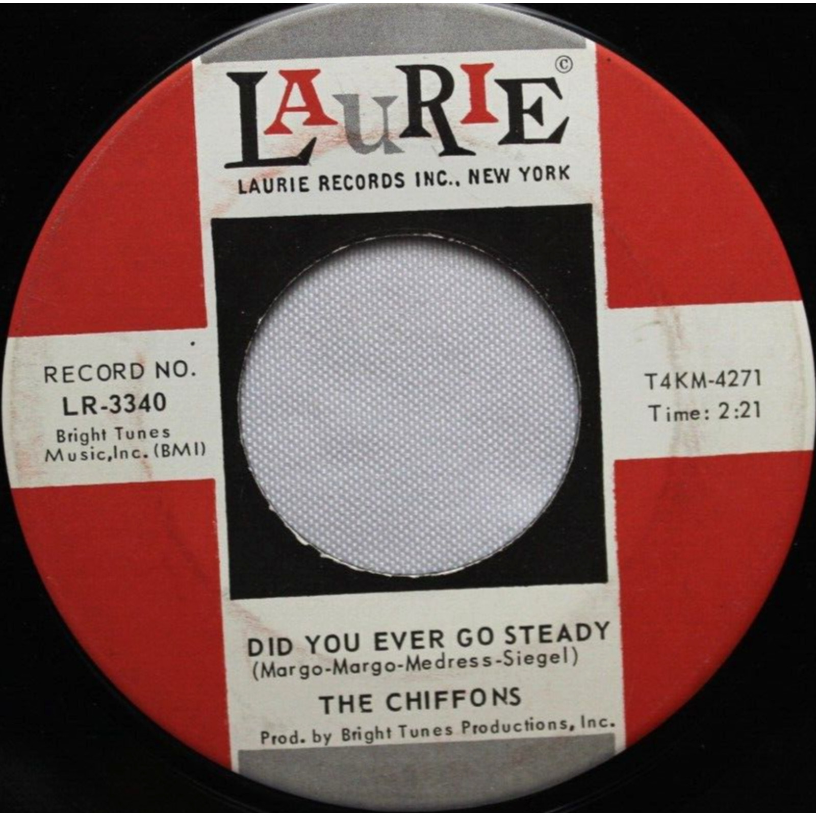 THE CHIFFONS DID YOU EVER GO STEADY / SWEET TALKIN GUY 45 7" VINYL RECORD VG
