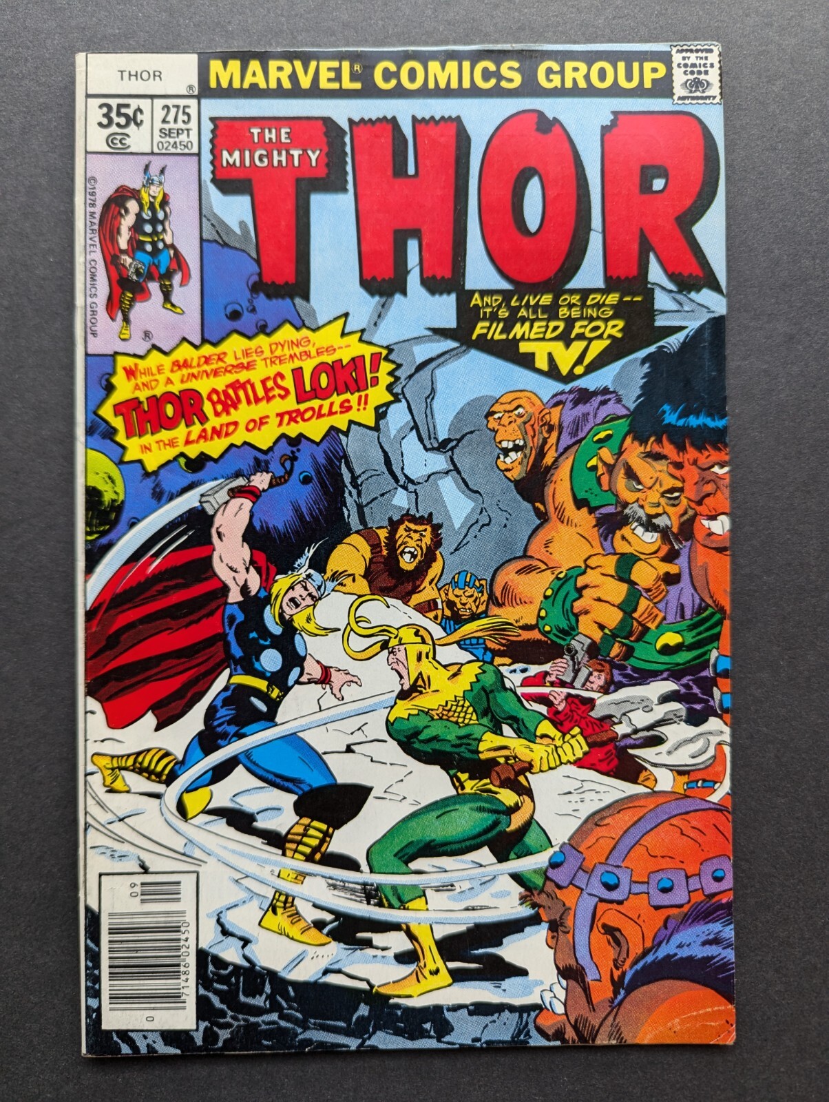 Thor The Mighty #275  1st App Sigyn, Marvel Comic 1978 Bagged Boarded