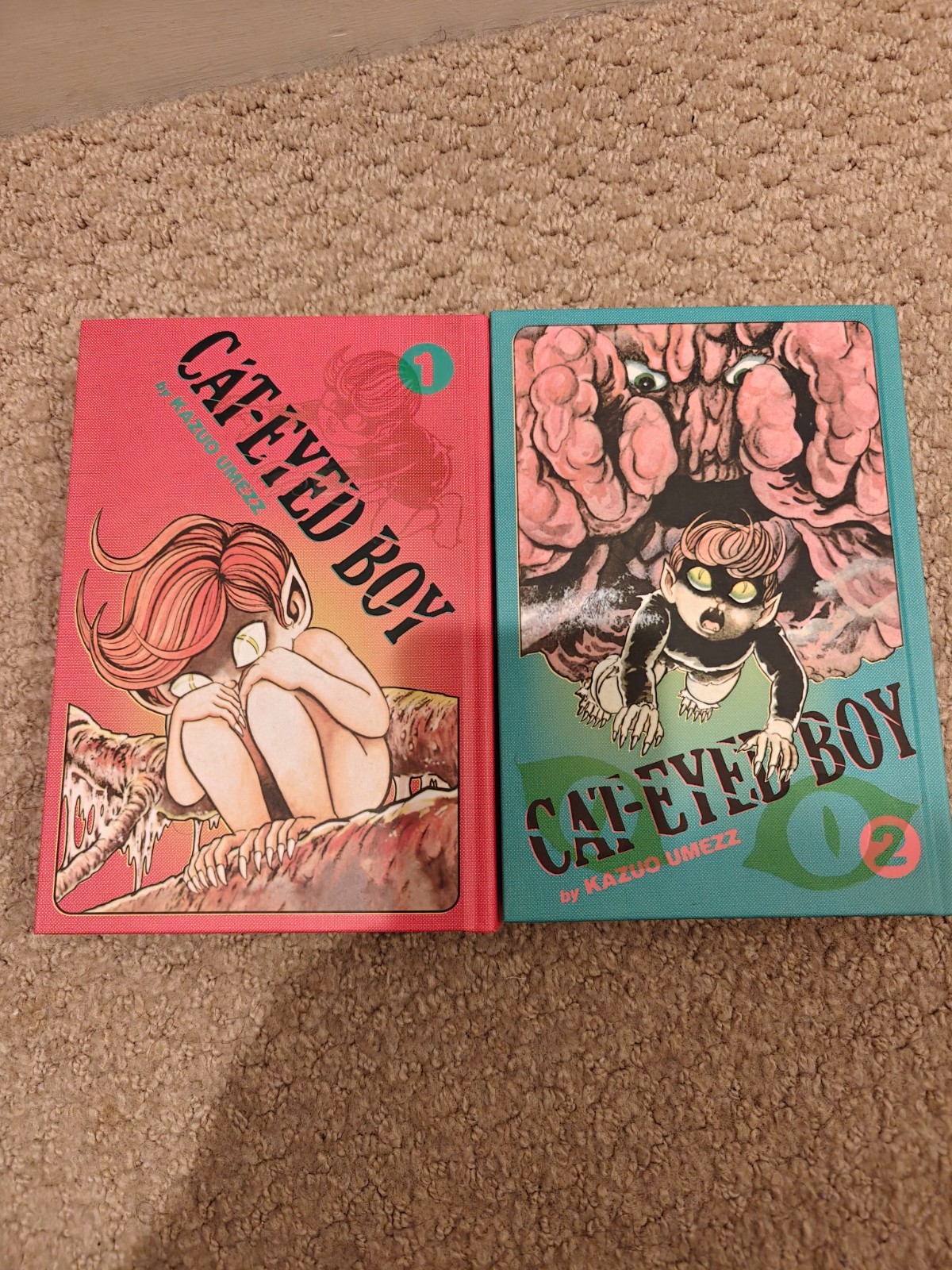 Cat-Eyed Boy Vol 1-2 Hardcover Manga Set Kazuo Umezz VIZ Signature Horror