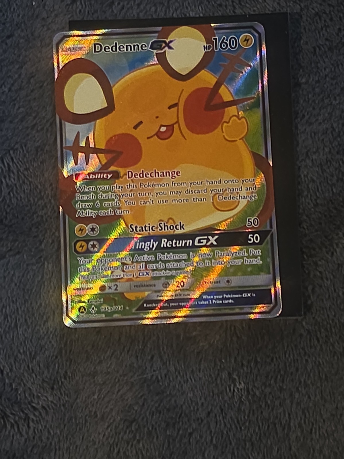 Dedenne GX 195A/214 Alternate Art Holo