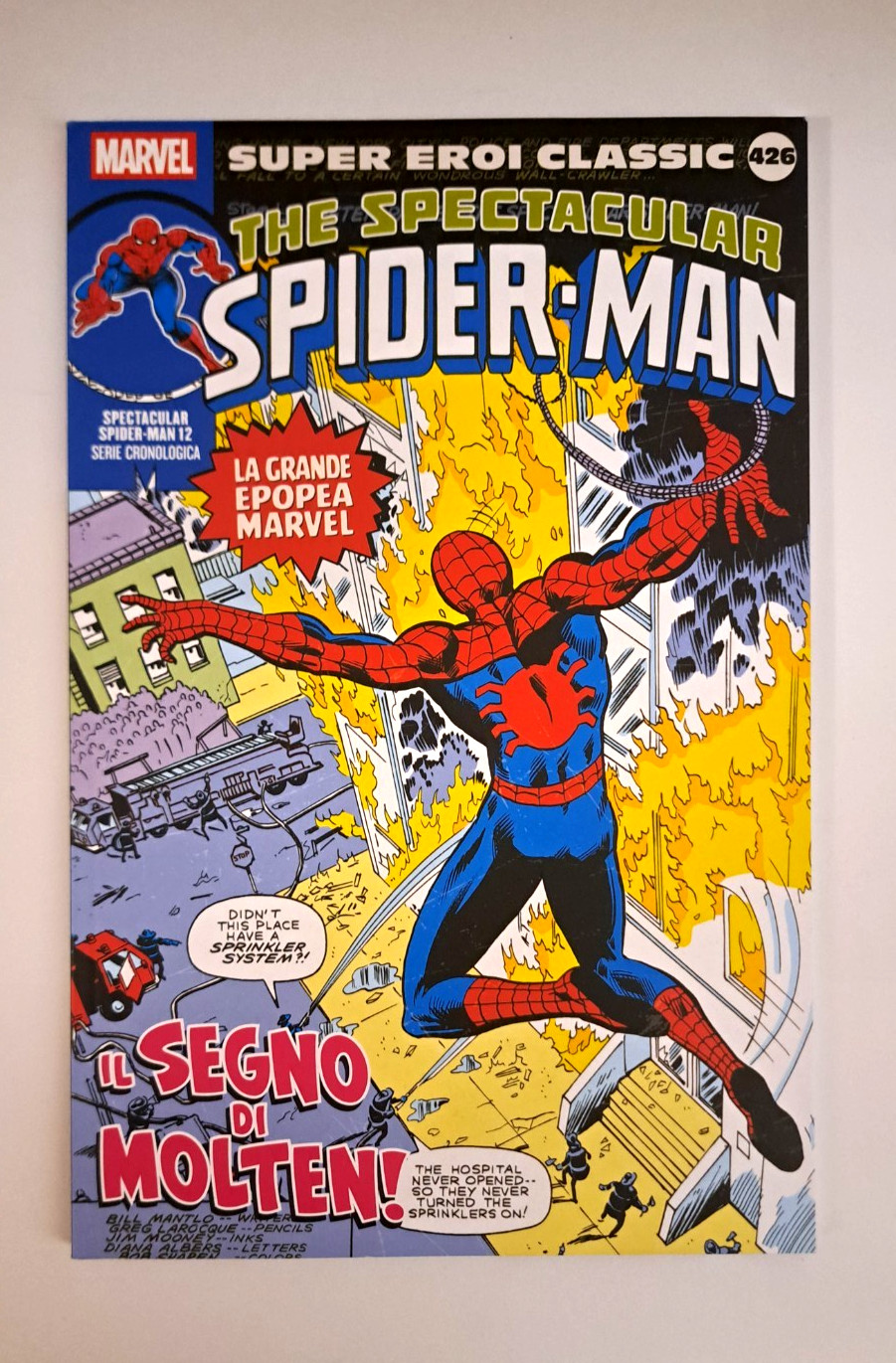 SUPER EROI CLASSIC 426 THE SPECTACULAR SPIDER-MAN 12 SERIE CRONOLOGICA GAZZETTA