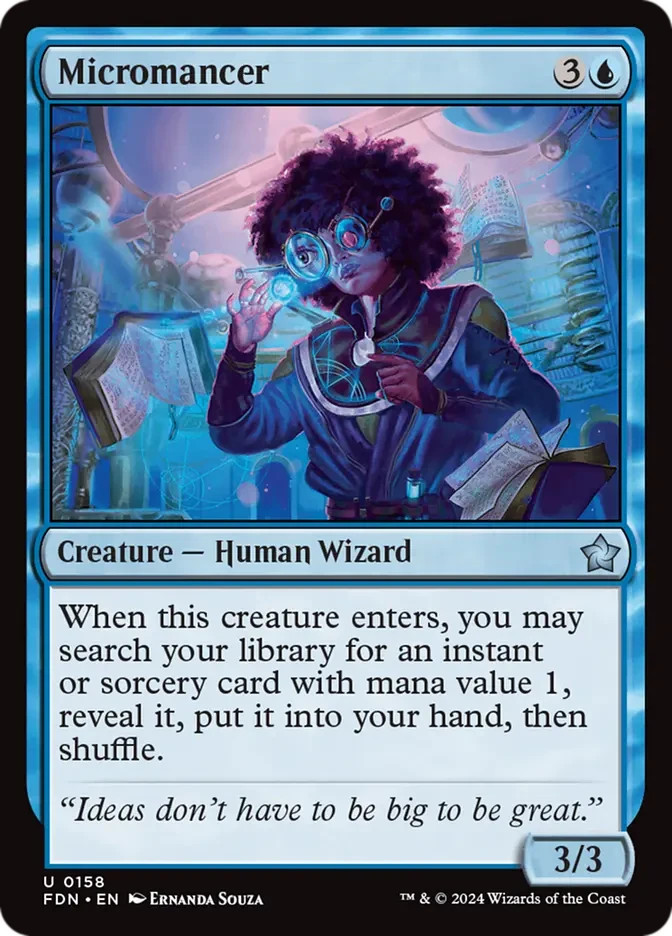 MTG - Micromancer - Foundations - X1 - (NM) - #N8765