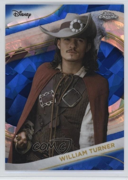 2025 Topps Chrome Disney Sapphire Will Turner William Turner #2 15wb