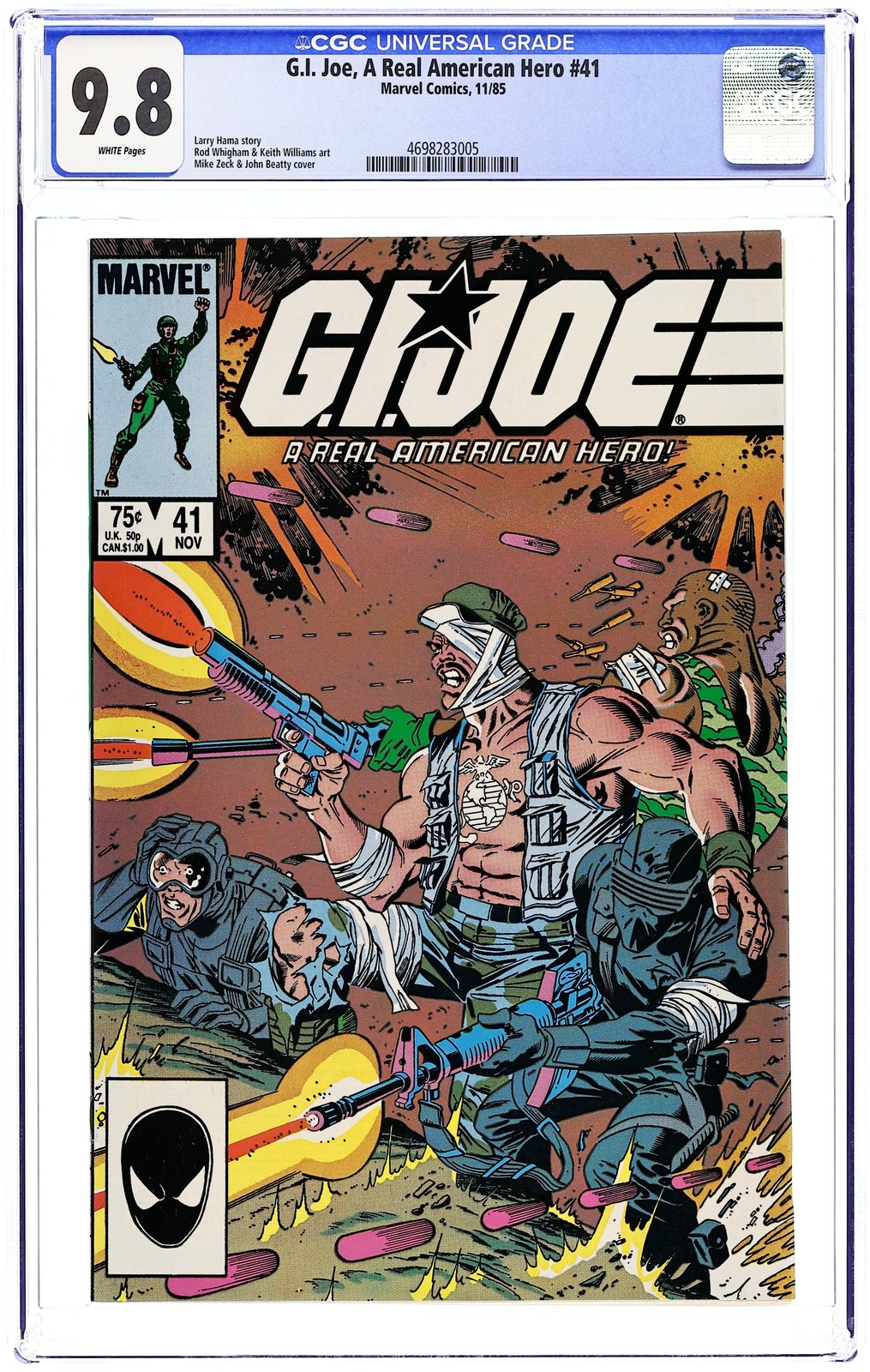 GI Joe A Real American Hero #41 CGC 9.8 1985 4698283005