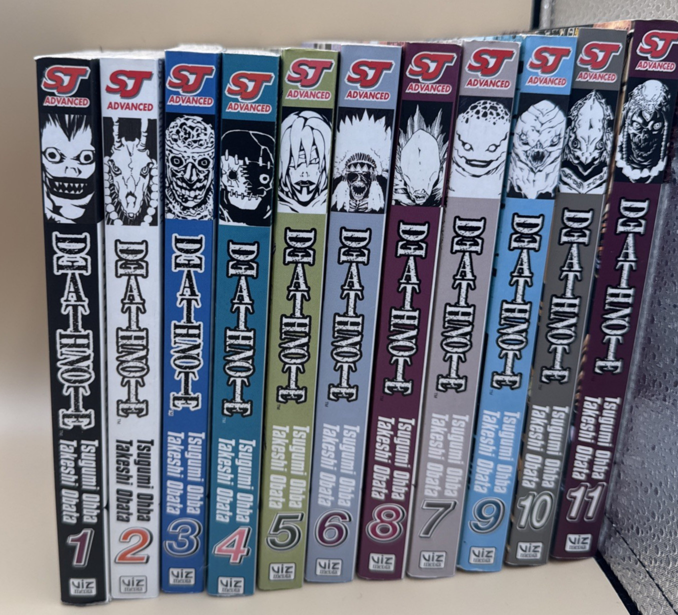 Death Note Manga Set di 1 - 11 Shonen Jump Serie Inglese Takeshi Obata Ohba Usato in ottime condizioni