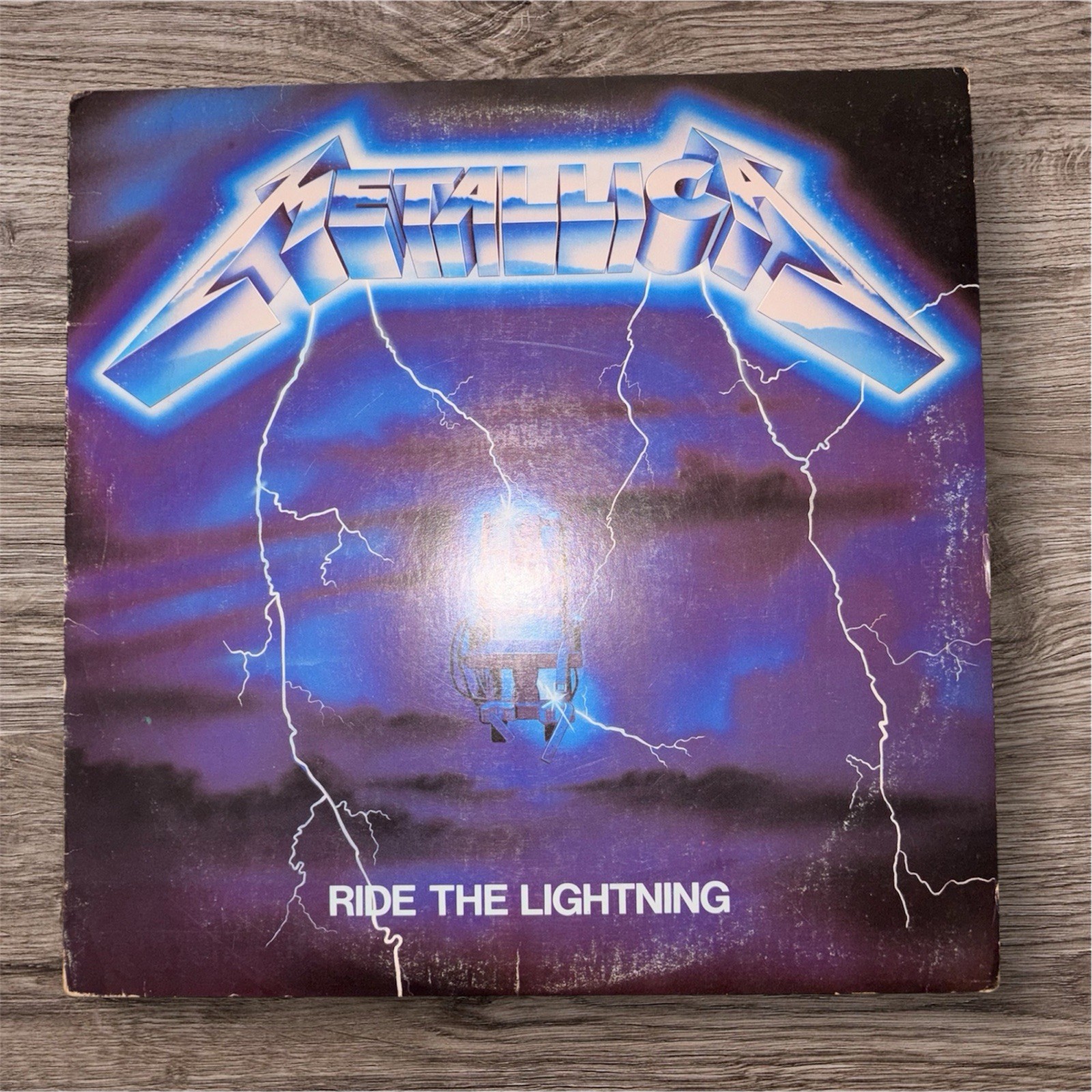 Metallica Ride the Lightning LP Vinyl Record 1984 Electra Records 60396-1