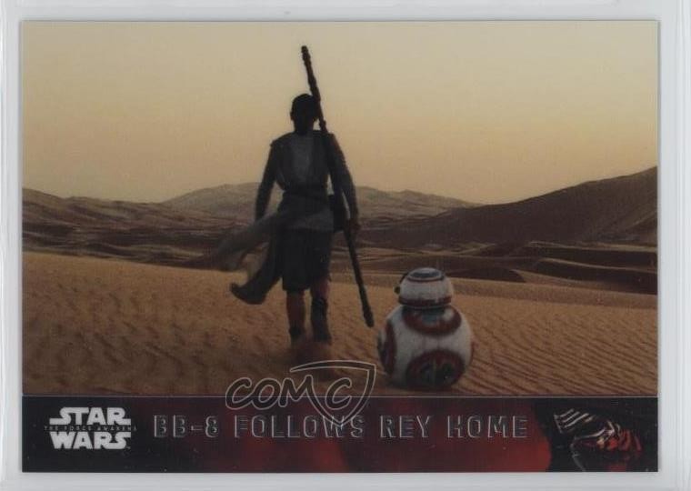 2016 Topps Star Wars: Il Risveglio della Forza Chrome BB-8 segue Rey Home #26 0c3