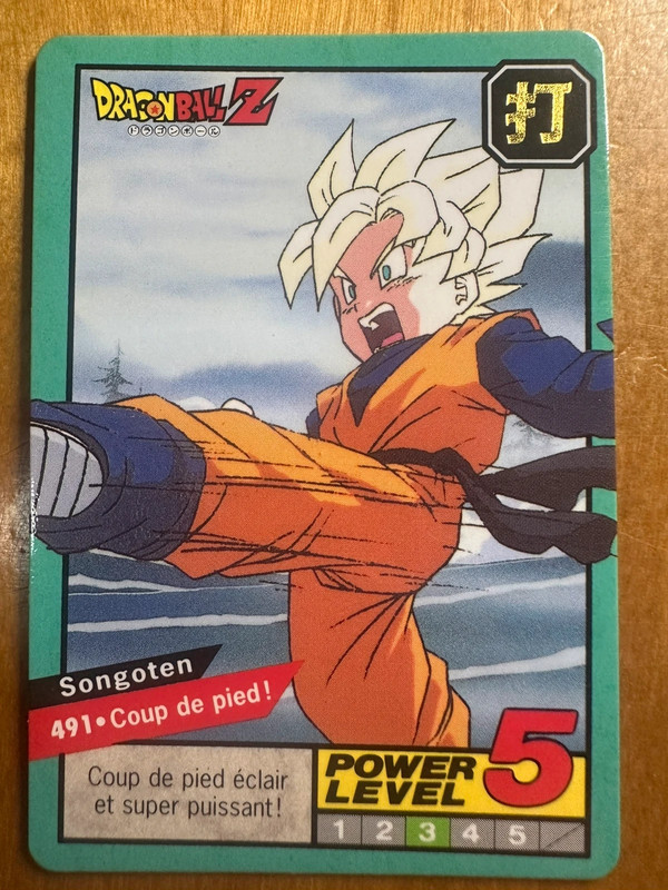 Carte Dragon Ball Z Super Battle n°491 – Son Goten – Bandai 1996