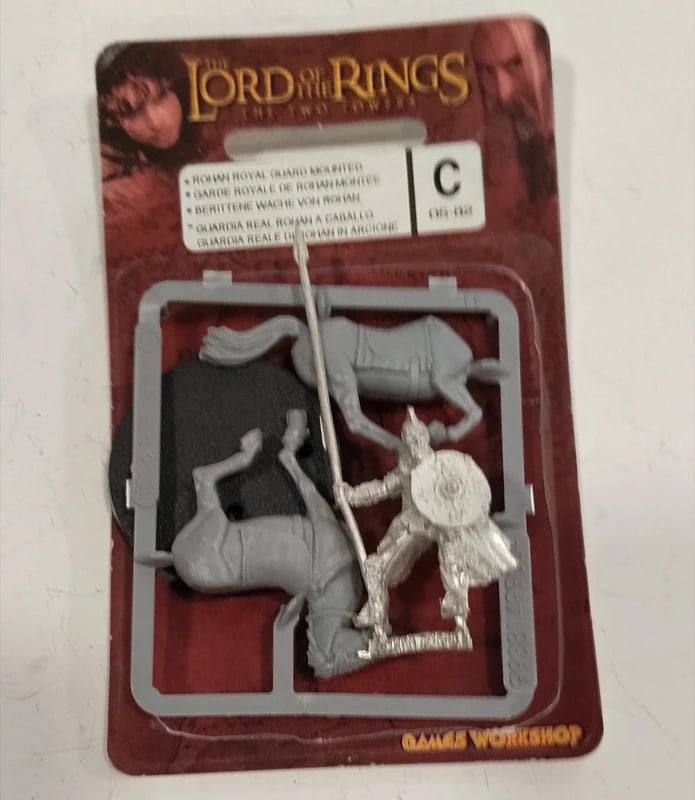 Warhammer Señor Anillos. Guardia Real Rohan a caballo.