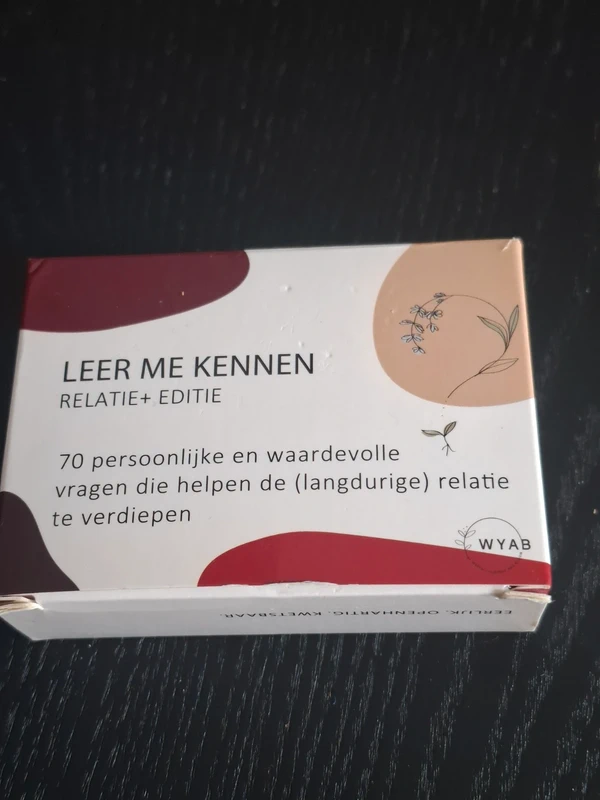 Leer me kennen kaartspel relaties