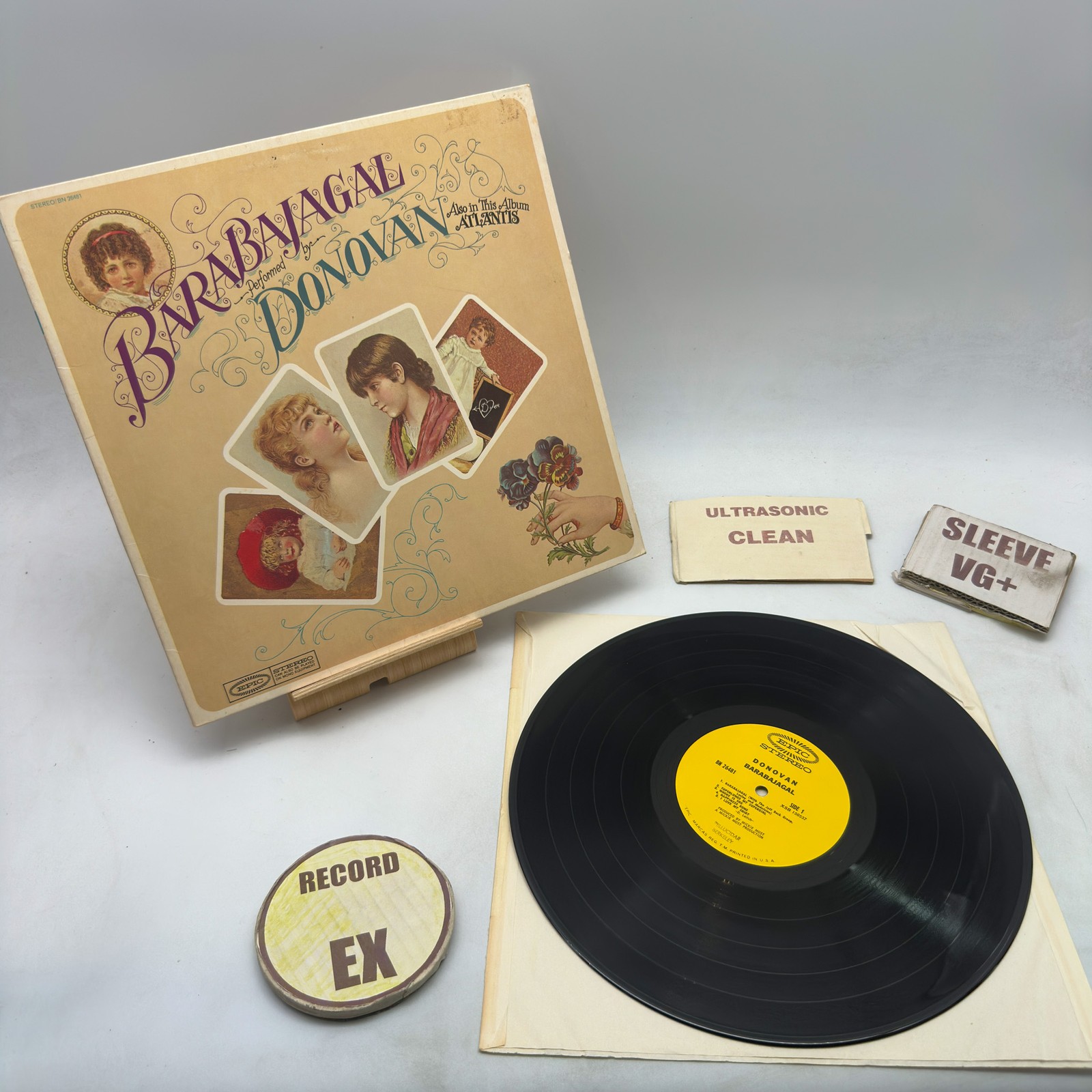 Donovan - Barabajagal EX/VG+ 1969 Santa Maria Ultrasonic Clean Press Vinyl