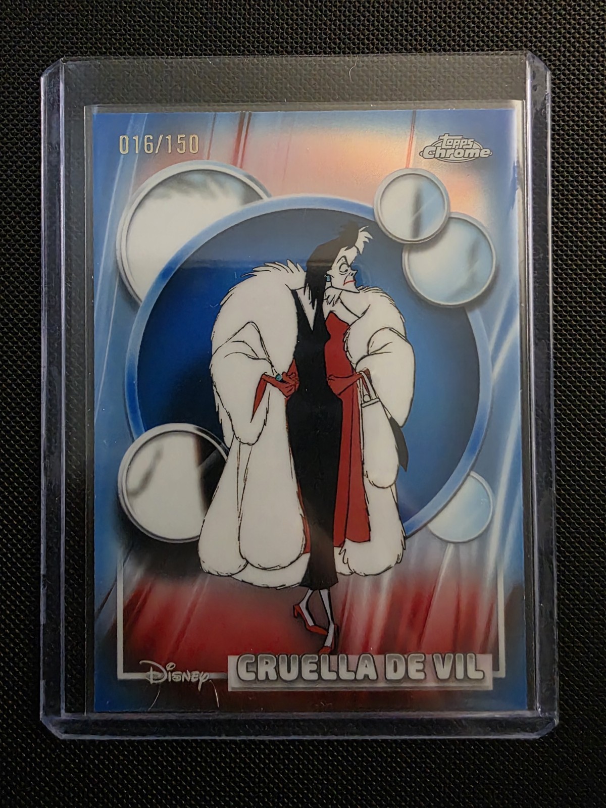 Topps Disney Chrome 2026 Cruella De Vil 16/150