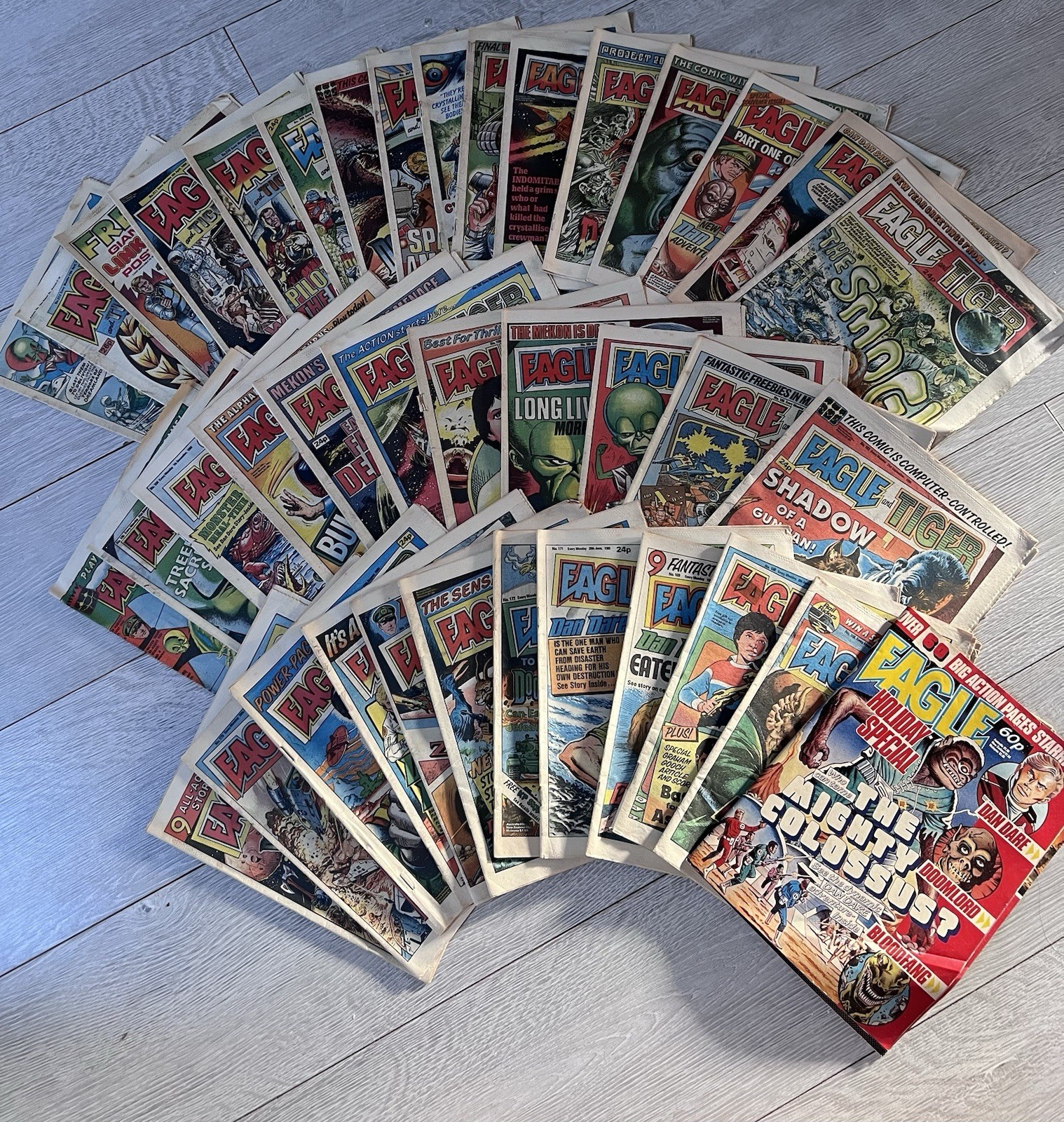 Eagle Comic Job Lot | 1980s IPC/Fleetway | Dan Dare, Doomlord, Eagle & Tiger |