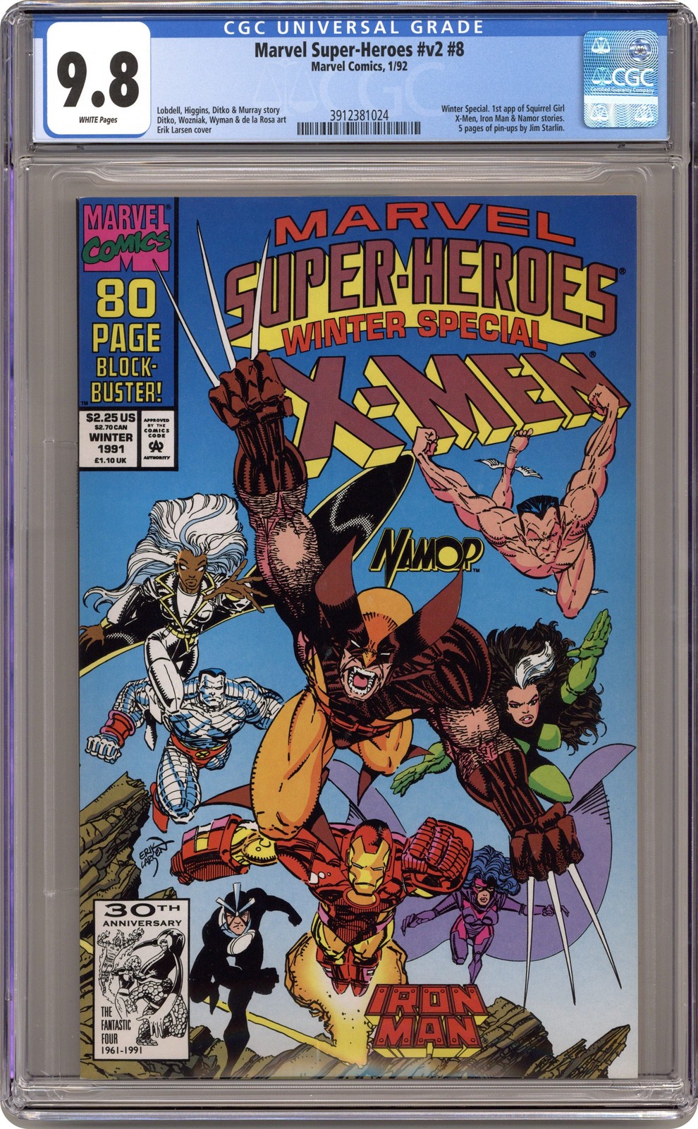 Marvel Super Heroes #8D CGC 9.8 1992 3912381024 1st app. Squirrel Girl