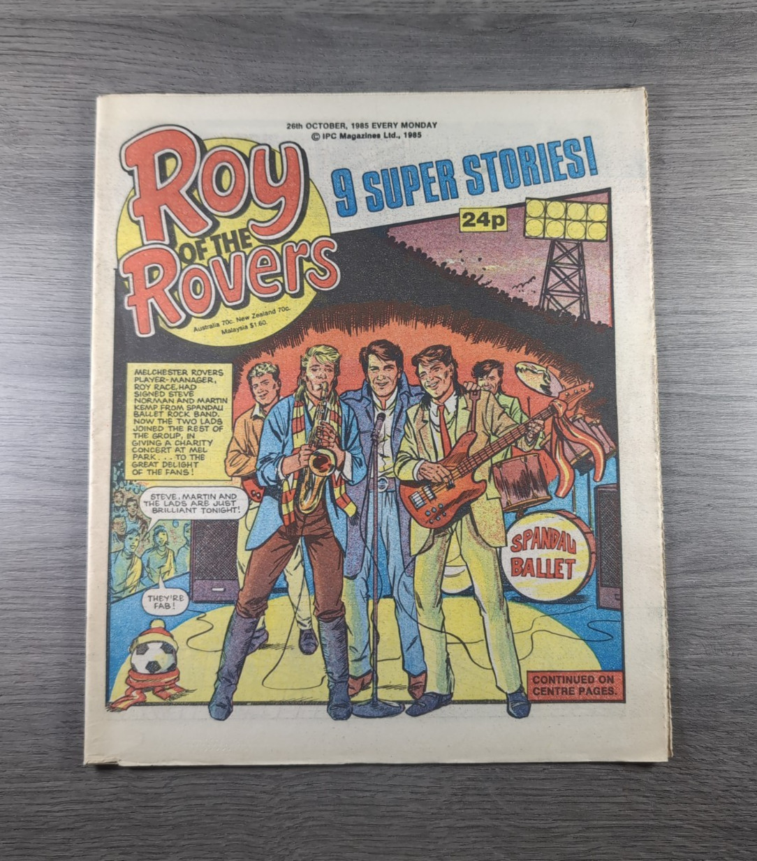 Roy of The Rovers 26th October 1985 Vintage Comic IPC Magazines