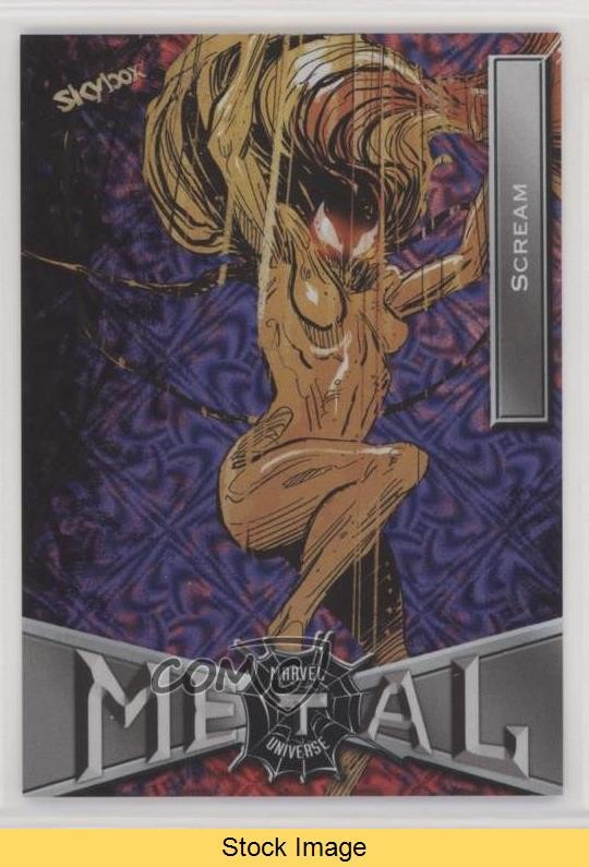 Upper Deck 2022 Marvel Metal Universe Spider-Man Grandiose Scream #74 LEGGI 0gn4
