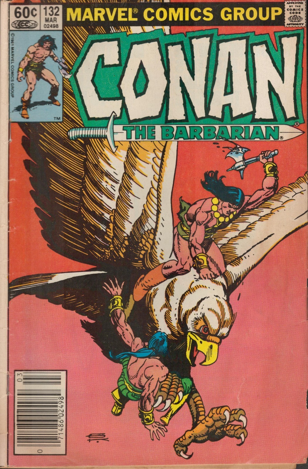 54376: MARVEL CONAN IL BARBARO #132 Grado G