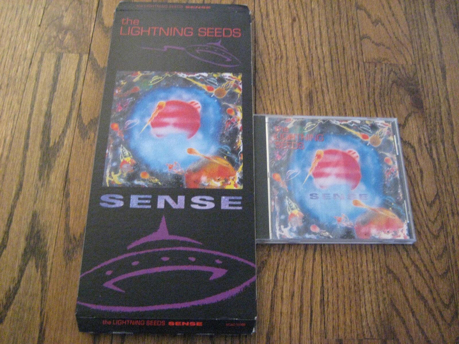 Lightning Seeds Sense Longbox and Original Cd  Rare